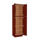 Charleston Cherry Utility Cabinet 24"W x 90"H Largo - Buy Cabinets Today