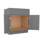 Grey Shaker Elite Sink Base Cabinet 30"W Largo - Buy Cabinets Today