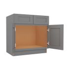 Grey Shaker Elite Sink Base Cabinet 33"W Largo - Buy Cabinets Today