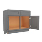 Grey Shaker Elite Sink Base Cabinet 39"W Largo - Buy Cabinets Today