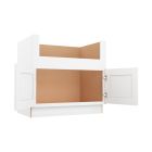 Shaker White Elite Farm Sink Base Cabinet 36"W Largo - Buy Cabinets Today