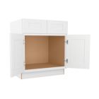 Shaker White Elite Sink Base Cabinet 30"W Largo - Buy Cabinets Today