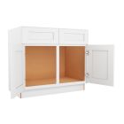 Shaker White Elite Sink Base Cabinet 39"W Largo - Buy Cabinets Today