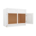 Shaker White Elite Sink Base Cabinet 42" Largo - Buy Cabinets Today