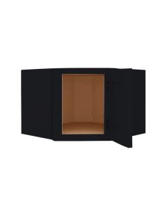 Craftsman Black Shaker Wall Diagonal Corner Cabinet 24"W x 18"H Largo - Buy Cabinets Today